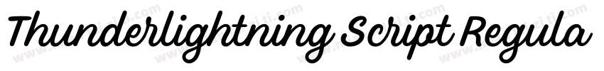 Thunderlightning Script Regular字体转换